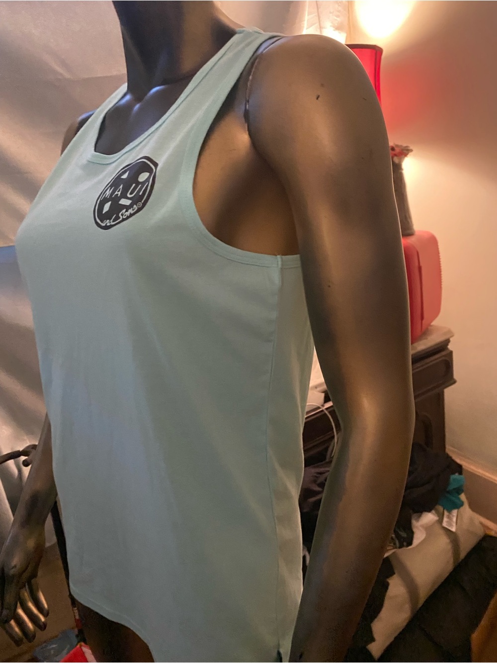 Maui and Sons Pale Blue Logo Tank Top - Picture 3 of 6